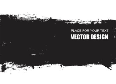 Grunge siyah fırça konturu arka plan. 