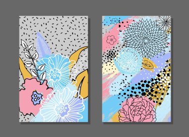 Sanatsal yaratıcı evrensel kart dizisini