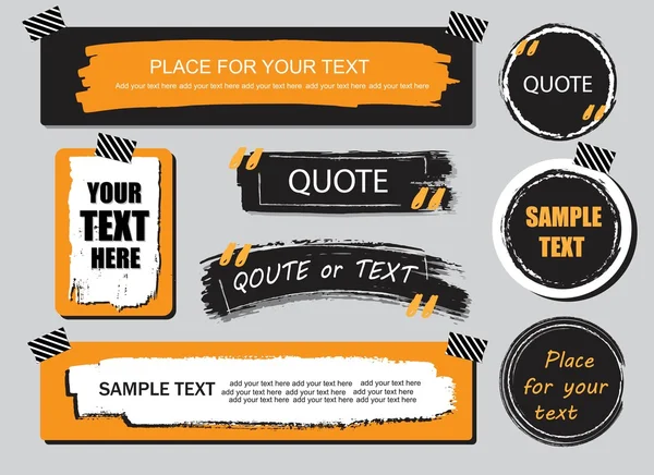 Posters for quote or text collection. — Stock Vector
