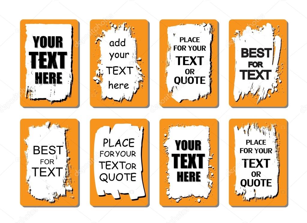 quote or text boxes collection.