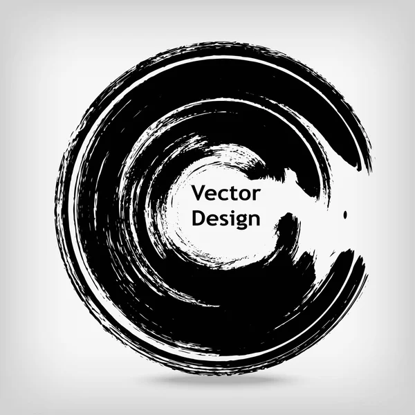 Forma de círculo dibujado a mano — Vector de stock