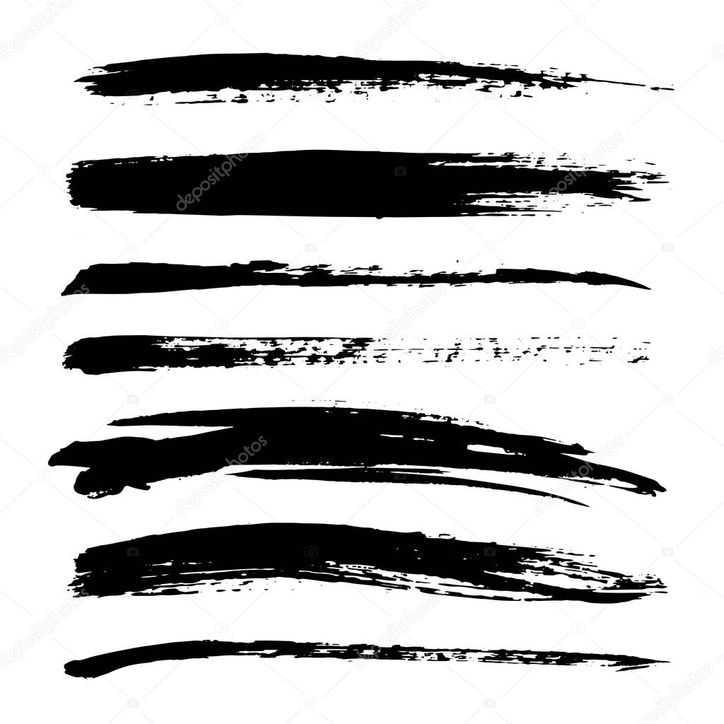 Set of ink strokes