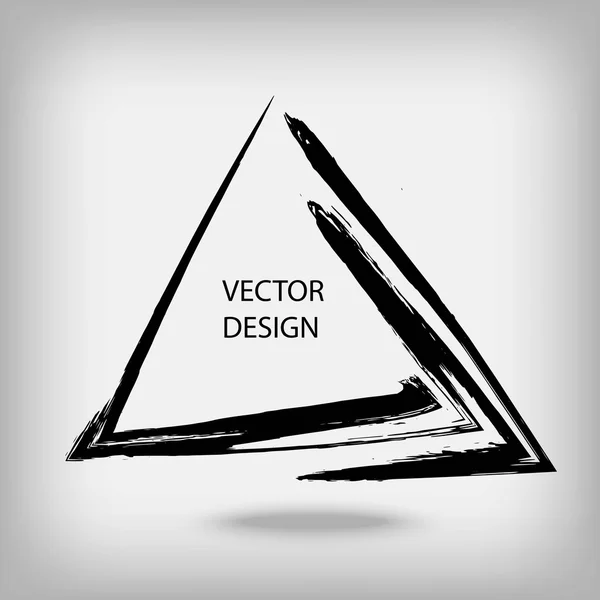 Formas de triángulo dibujado a mano — Vector de stock