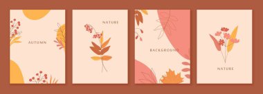 Yapraklı sonbahar arkaplanları