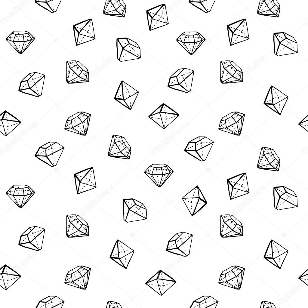 Jewels fashion seamless pattern.