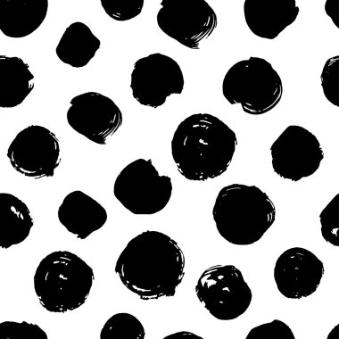 Noktalı ve daireli desen.