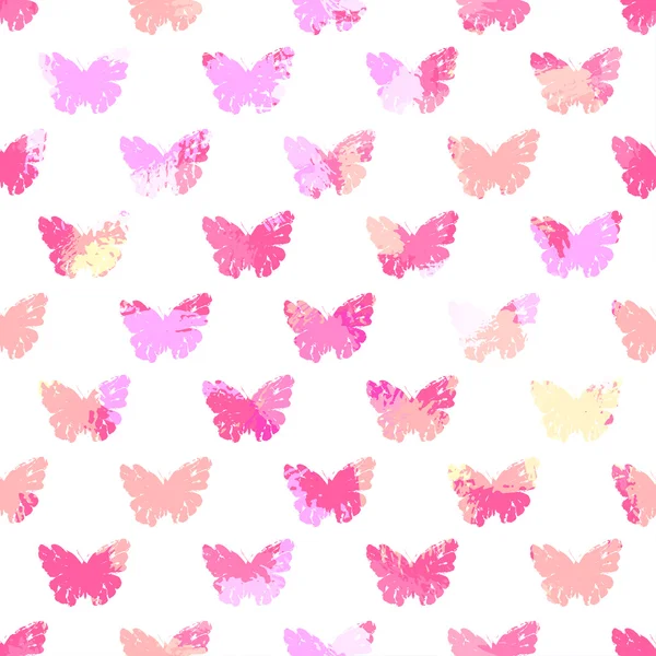 Pillangók zökkenőmentes minta — Stock Vector