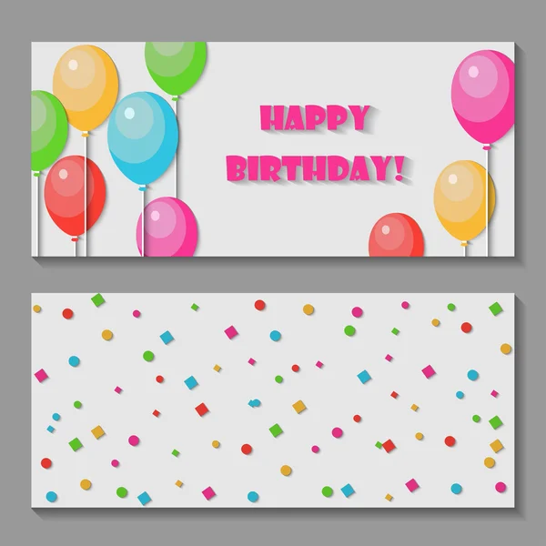 Happy birthday cards — Stock Vector