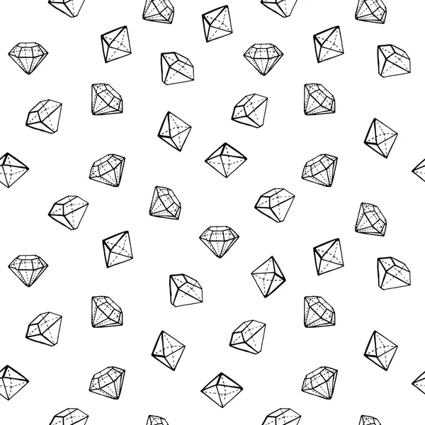 Diamanten nahtloses Muster — Stockvektor