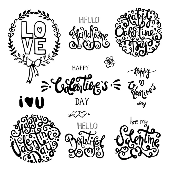 Fondos románticos del día de San Valentín — Vector de stock