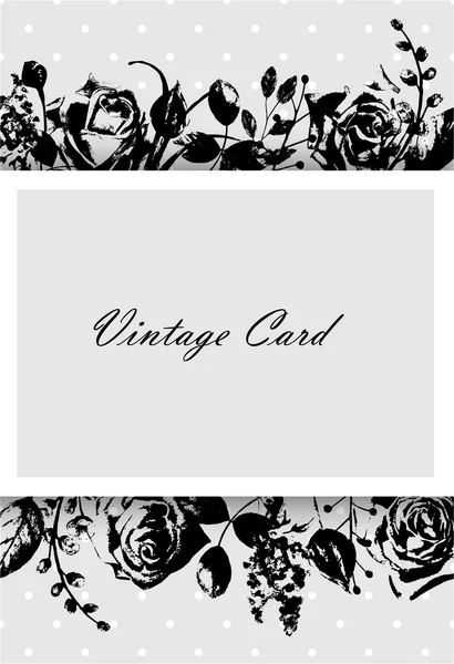 Modèle de carte Vintage — Image vectorielle