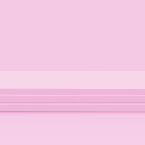 분홍빛 스튜디오 기하학적 모양의 렌더링을 설명하라 화장품 발렌타인데이 제품을 전시품 — 스톡 사진