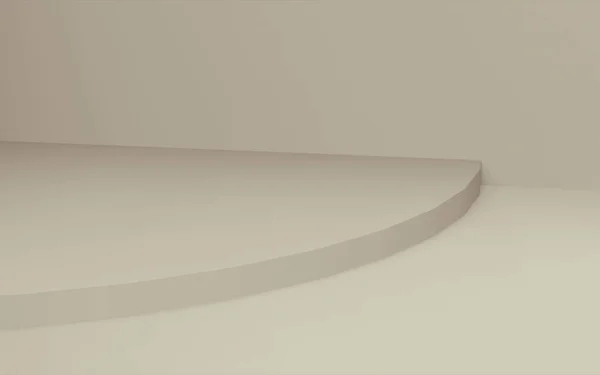 Kahverengi Silindir Podyum Stüdyo Arkaplanı Soyut Geometrik Şekil Çizimi Kozmetik — Stok fotoğraf