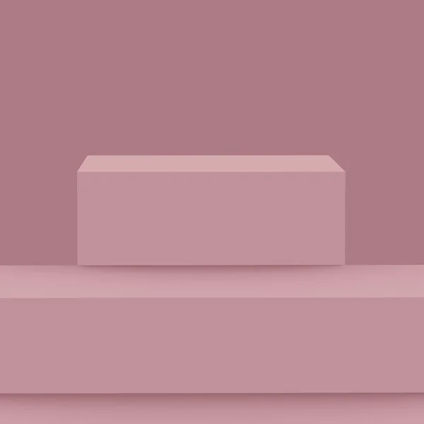 Violet Mauve Scène Podium Scène Fond Studio Minimal Illustration Abstraite — Photo