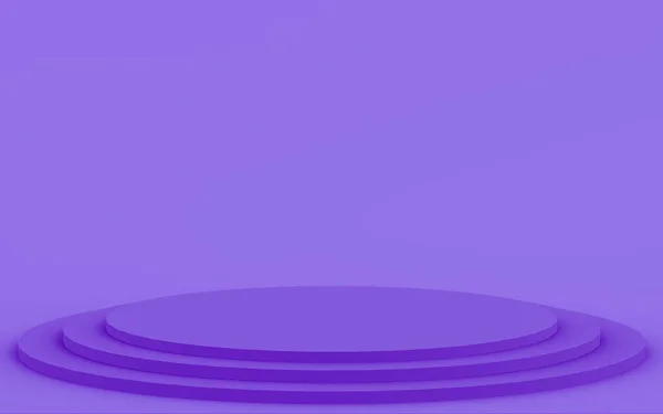 Púrpura Violeta Cilindro Podio Mínimo Fondo Estudio Abstracto Forma Geométrica — Foto de Stock