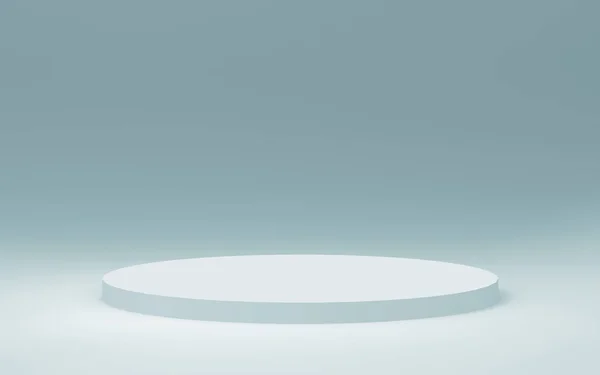 3D gri, parlak silindir podyum stüdyo arka planı. Soyut 3d geometrik şekil çizimi çizimi.