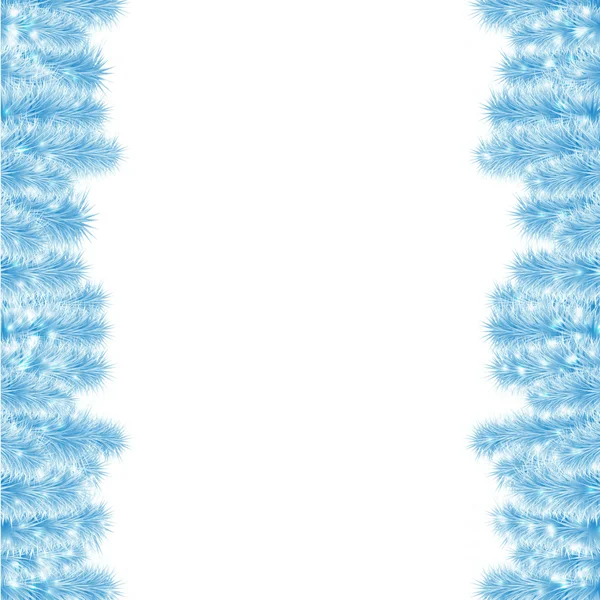 Noel çerçeve mavi ağaç 2