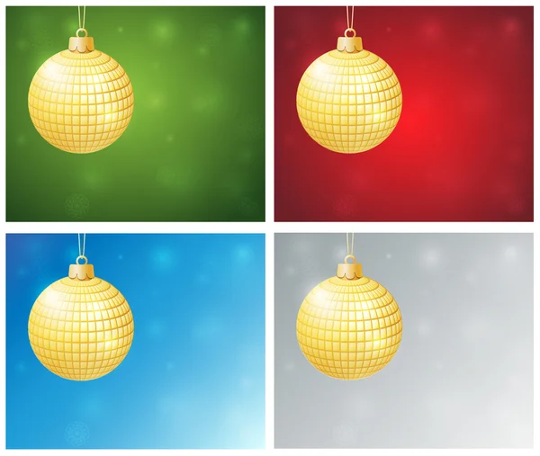 Christmas golden ball — Stock Photo, Image