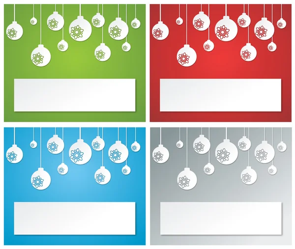 Christmas banners from paper 3 — Stock Photo, Image