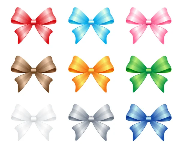 Multi colored bows set — Stock Photo, Image