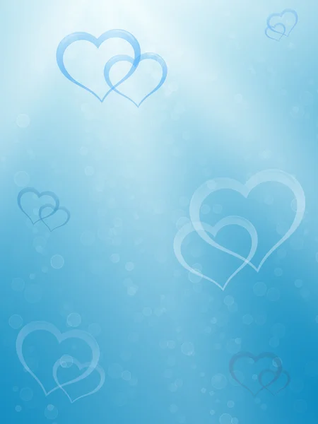 Valentine underwater background — Stock Photo, Image