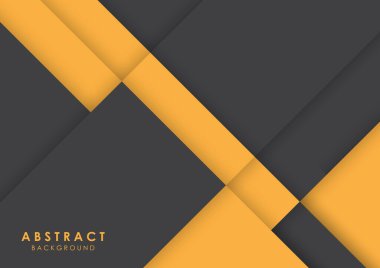 Soyut arkaplan siyah ve sarı modern tasarım