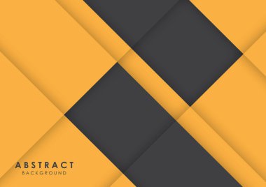 Soyut arkaplan siyah ve sarı modern tasarım