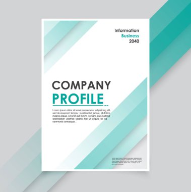 Modern iş broşürleri şablon minimalleri