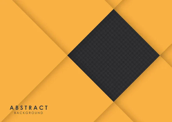 Abstract Achtergrond Zwart Geel Modern Design — Stockvector