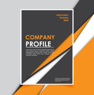 Modern iş broşürleri şablon minimalleri