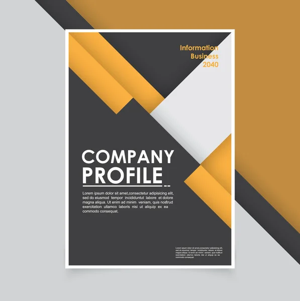 Mínimos Modelo Brochura Contexto Empresarial Moderno — Vetor de Stock