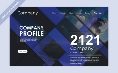 Modern şirket kitap kapağı tasarım şablonu