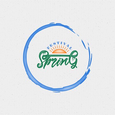 Spring festival lettering calligraphy