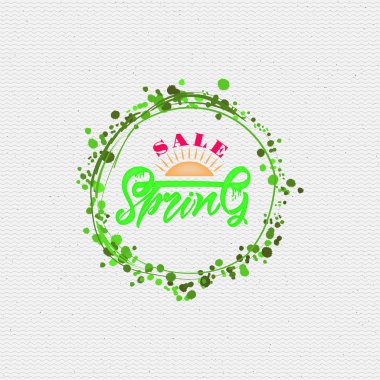 Spring sale lettering calligraphy