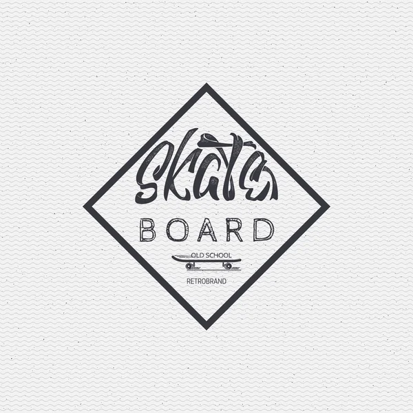 Skateboard - insignes, badge, label, teken, afdrukken, stempel, kan worden gebruikt in het ontwerp — Stockvector