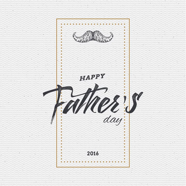 Happy fathers day - poster, stamp, badge, insignia, postcard, sticker, can be used for design