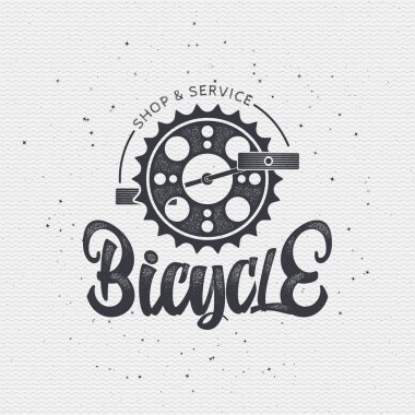 Bicycle badge insignia for any use such as signage design corporate identity, prints on apparel, stamps clipart