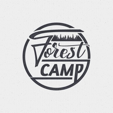 Orman - rozet, etiket, etiket, nişanlar, el ilanı, baskı, damga, Web siteleri, giyim, reklam tasarımı için kullanılabilir