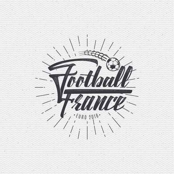 Footbal 2016 - insignia, pegatina se puede utilizar para diseñar sitios web, ropa — Vector de stock