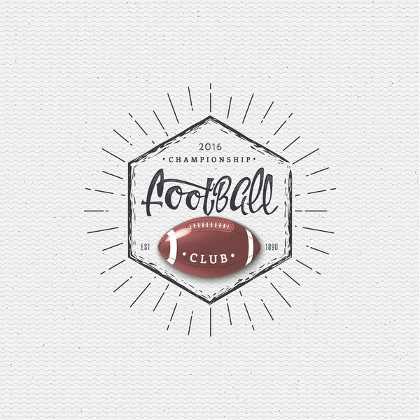 Amerikaans voetbal - badge, sticker kan worden gebruikt voor het ontwerpen van websites, kleding — Stockvector