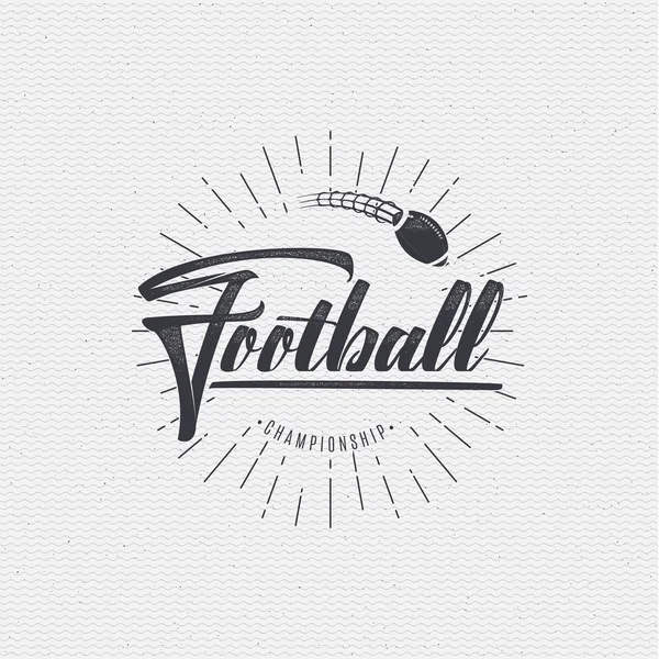 Football americano - distintivo, adesivo può essere utilizzato per progettare siti web, vestiti — Vettoriale Stock