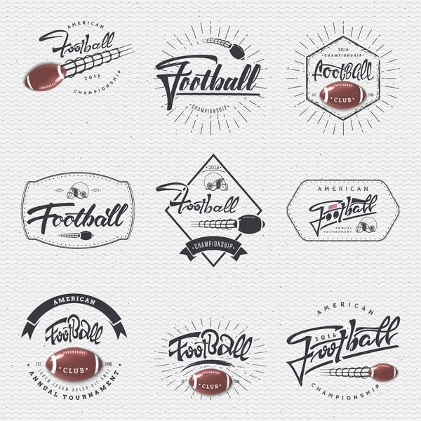 Football américain - badge, autocollant peut être utilisé pour concevoir des sites Web, vêtements — Image vectorielle