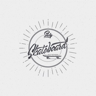 Kaykay - amblemi, rozet, etiket, işaret, baskı, damga, tasarımında kullanılan