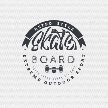 Kaykay - amblemi, rozet, etiket, işaret, baskı, damga, tasarımında kullanılan