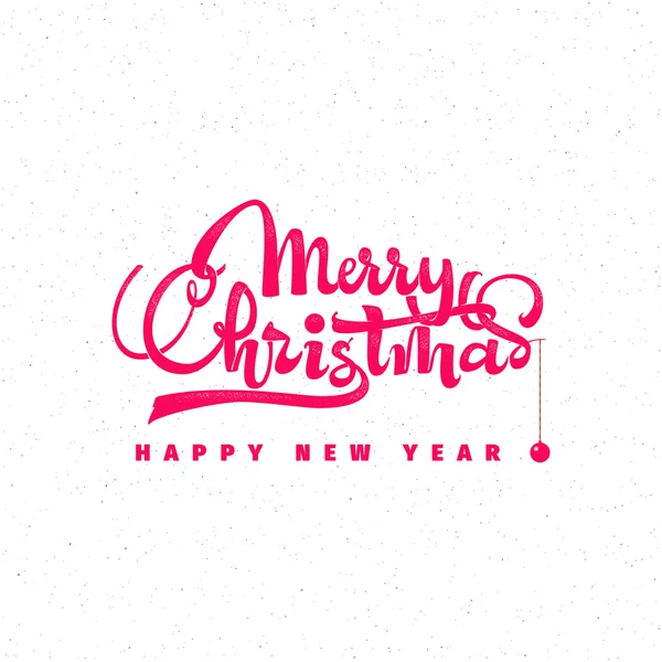 Веселого Різдва і щасливого Нового року 2017 написи, відзнаки в стилі каліграфії, ярлики для будь-якого використання — стоковий вектор
