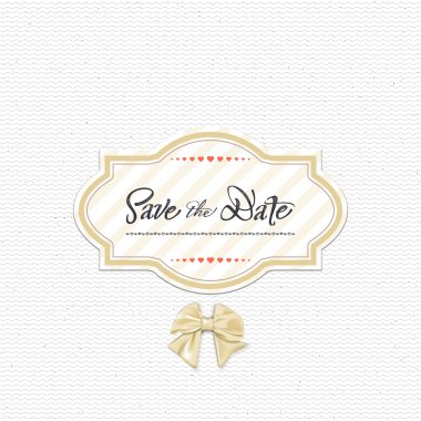 Tarih - kaligrafi yazı rozet etiket tasarım davet için Kaydet