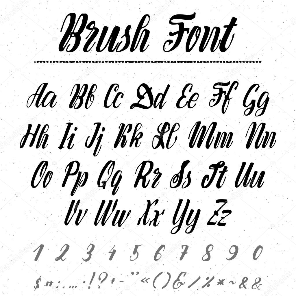 Font - handwriting brush. It can be used to create badges, logos, corporate identities, in its design.