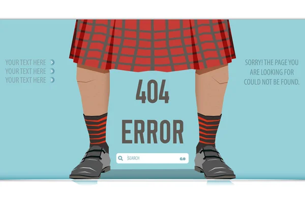 Sayfa değil kurmak Hata 404, vektör çizim