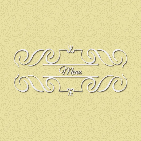 Caligrafía monograma diseño floral, logotipo de patrón vintage — Vector de stock