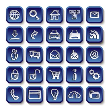 Site için simgeler çizimler
